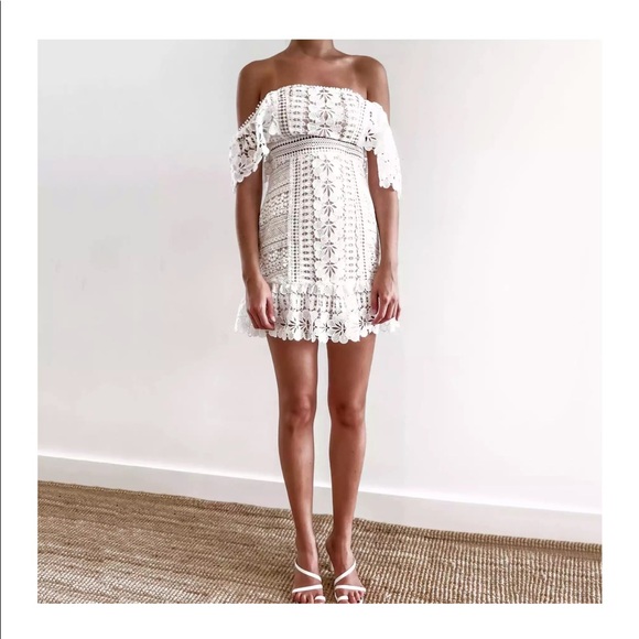 💃🏻Chantal White Lace Dress - Picture 5 of 7